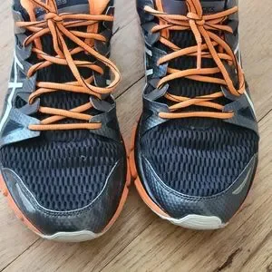 Asics | Shoes | Asics Sz 1 Mens Orange And Black Running  display picture 1